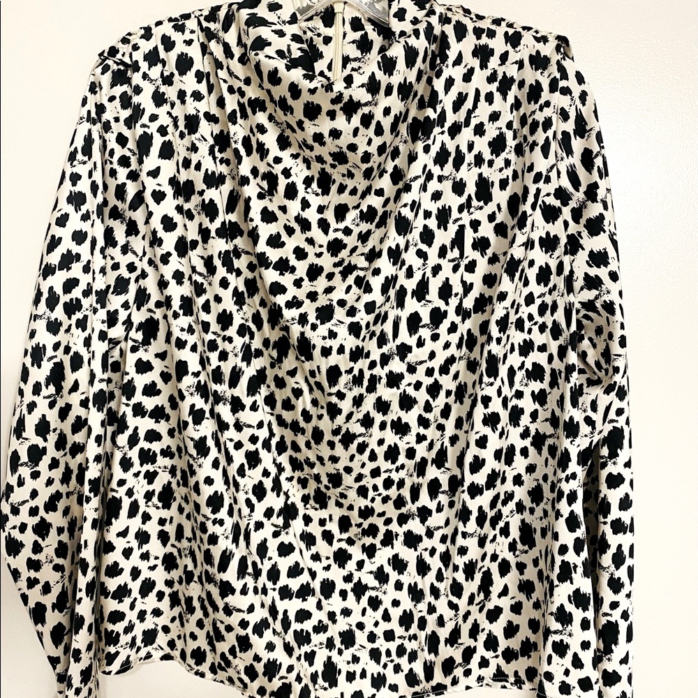 Animal print blouse